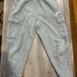 Nike Kids Light Gray Cargo Sweatpants